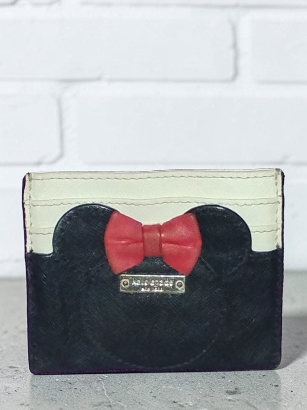Kate Spade x Disney Minnie Mouse Slim Card Holder Case EUC